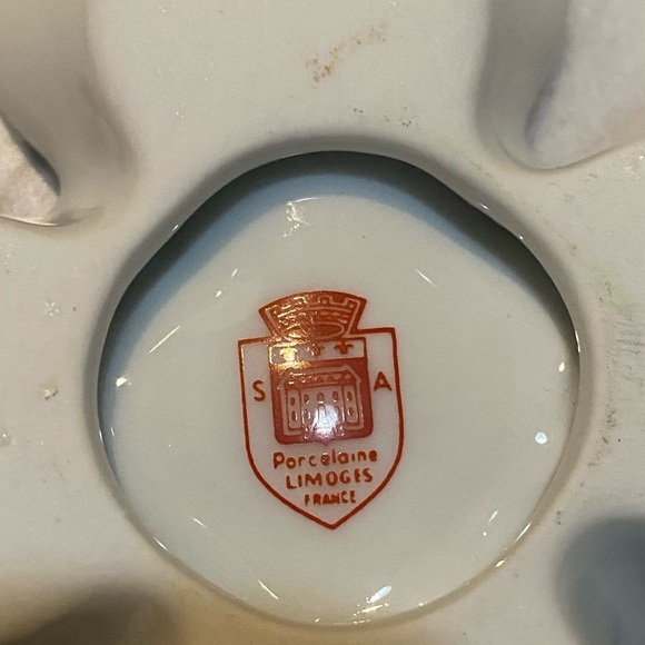 Limoges France 4 leaf clover trinket dish - Picture 9 of 9